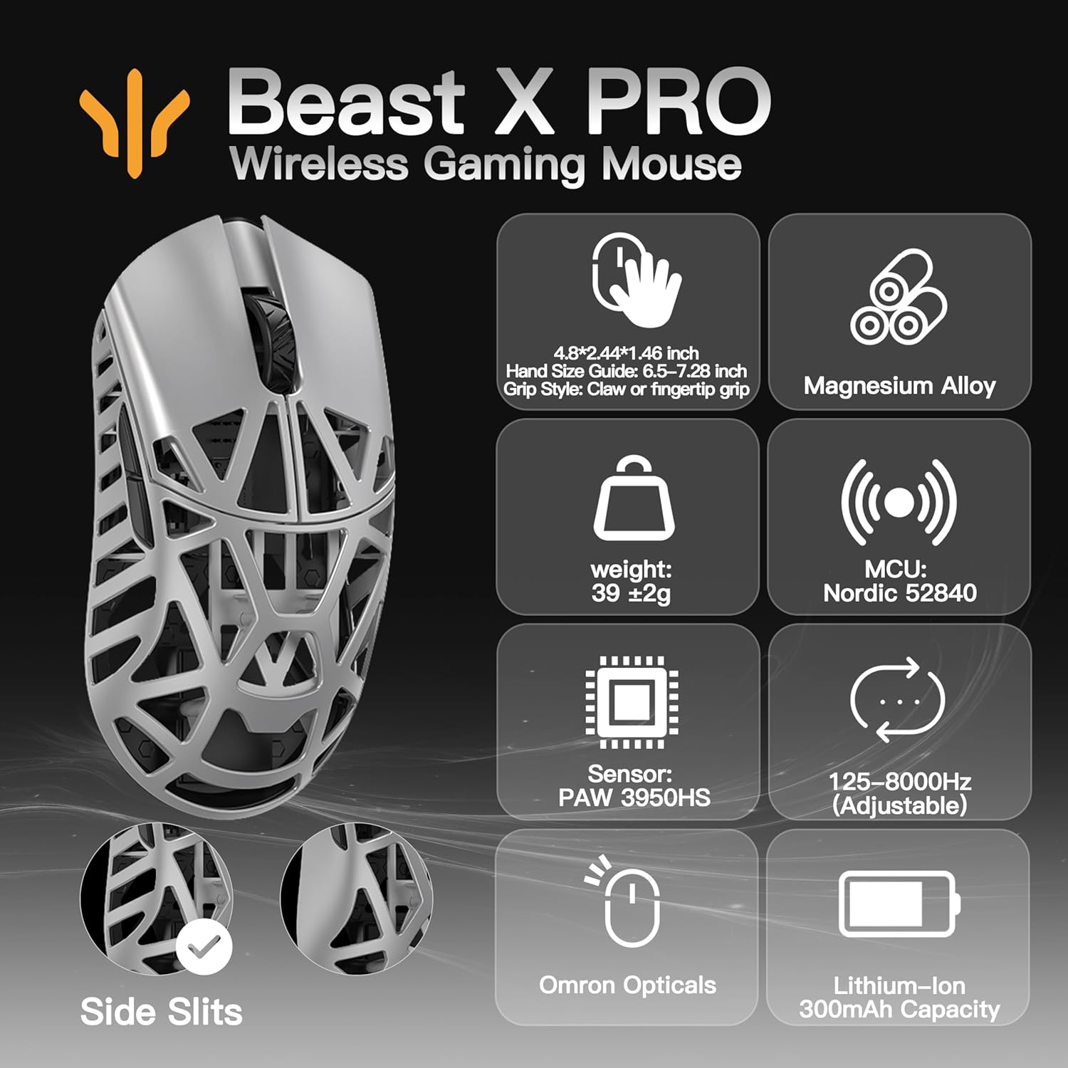WLMouse Beast X Pro Wireless Gaming Mouse